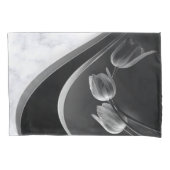 Abstracte Tulpen met witte marmer Kussensloop (Voorkant)