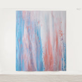 *~* Abstracte turquoise Peach Wandkleed (Voorkant)