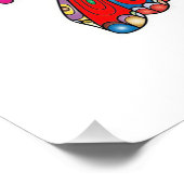 Abstracte Turtle Lover Foto Afdruk (Hoek)