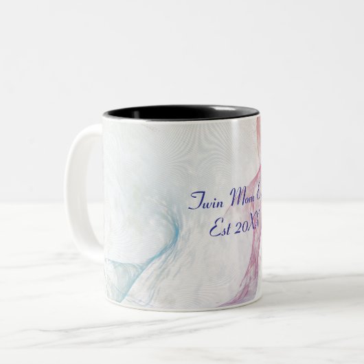 Abstracte Twin Mom Era Mok (Voorkant links)