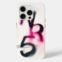 Abstracte typografie "Null" telefoonhoesje