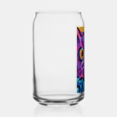 Abstracte uil blikvorm glas (Links)