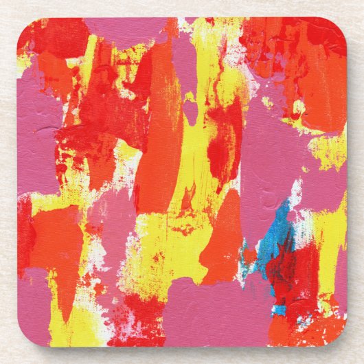 Abstracte uitdrukking nr. 7 van Michael Moffa Bier Onderzetter (Voorkant)