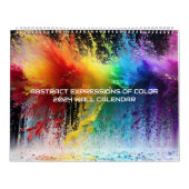 Abstracte Uitdrukkingen van Kleur Rainbow Paint Sp Kalender (Hoes)