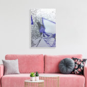 abstracte uitgestrekte canvastekening Afdrukken (Insitu (Woonkamer))