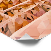 Abstracte uitleg van het historische kanon perfect poster (Hoek)