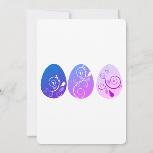 Abstracte uitnodiging tot het uitnodigen van paase (Achterkant)