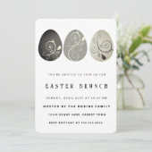 Abstracte uitnodiging tot het uitnodigen van paase (Staand voorkant)