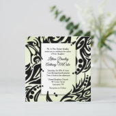 Abstracte uitnodiging tot huwelijk (Staand voorkant)