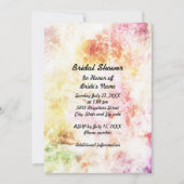 Abstracte Uitnodiging van de Bridal van de Kleuren (Voorkant)