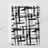 Abstracte uitnodiging voor Boho Wedding (Achterkant)