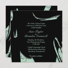 Abstracte uitnodiging voor het binden van muziek i