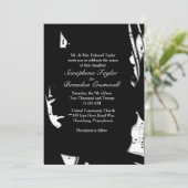 Abstracte uitnodiging voor het binden van muziek i (Staand voorkant)