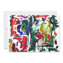 Abstracte uitnodiging voor "Typische dag"