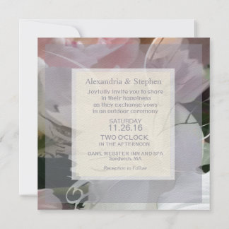 Abstracte uitnodiging voor wilde bloemen