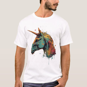Abstracte Unicorn T-shirt