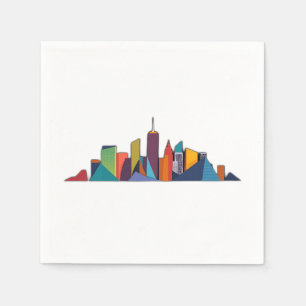 Abstracte Urban Skyline Vector Servet
