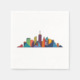 Abstracte Urban Skyline Vector Servet