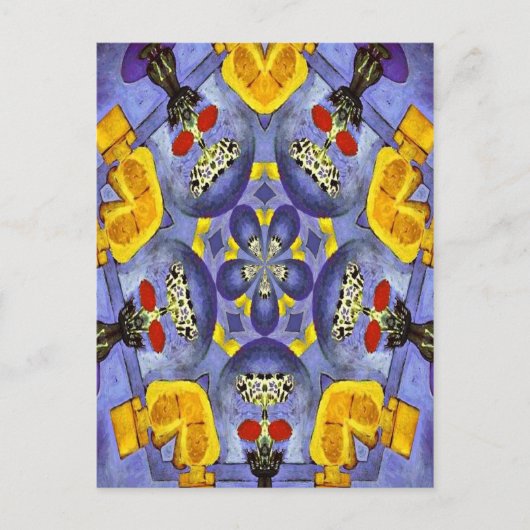 Abstracte vaas briefkaart (Voorkant)