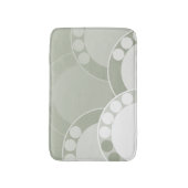 Abstracte varenschijfje - lichtgroen - badmat (Voorkant Verticaal)