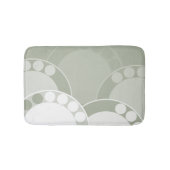 Abstracte varenschijfje - lichtgroen - badmat (Voorkant)
