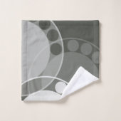 Abstracte varenschijfje - neutraal gekleurd - hand bad handdoek (Wasdoekje)