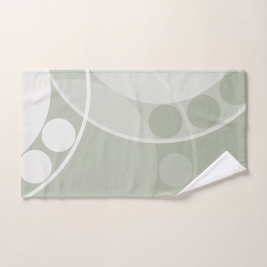 Abstracte varenschijfje - neutraal gekleurd - hand bad handdoek (Handdoek)