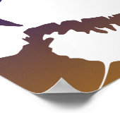 Abstracte vector - luipaard poster (Hoek)