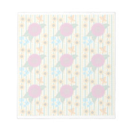 Abstracte veelkleurige patroonbloemen vlinders notitieblok