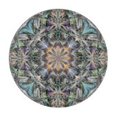 Abstracte veelkleurige vetplant rozet snijplank (Voorkant)