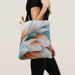 Abstracte Veer Stroom – Zachte Elegantie Draagtas