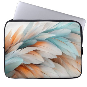 Abstracte Veer Stroom – Zachte Elegantie Laptop Sleeve