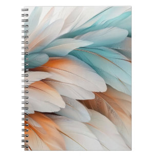 Abstracte Veer Stroom – Zachte Elegantie Notitieboek