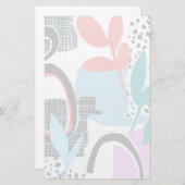 Abstracte veldslag briefpapier (Voorkant / Achterkant)