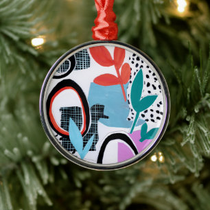 Abstracte veldslag metalen ornament