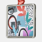 Abstracte veldslag metalen ornament (Links)