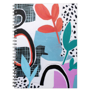 Abstracte veldslag notitieboek