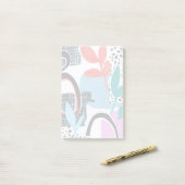 Abstracte veldslag post-it® notes (Op bureau)