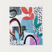 Abstracte veldslag wandkleed (Voorkant)