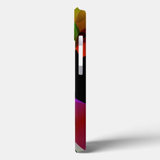 Abstracte ventilator op zwart Case-Mate iPhone case (Achterkant / Links)