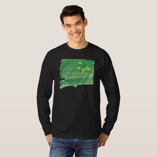 Abstracte ventilator t-shirt (Voorkant volledig)