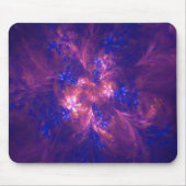 Abstracte ventilatorlichte Paarse en levendige bla Muismat (Voorkant)