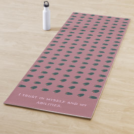 Abstracte Veren Donkere Yoga Mat
