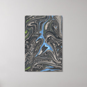 Abstracte verf abstract beste landschap canvas afdruk