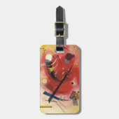 Abstracte verf binnenste simuleren bagagelabel (Voorkant verticaal)