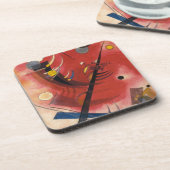 Abstracte verf binnenste simuleren bier onderzetter (Linkerzijde)