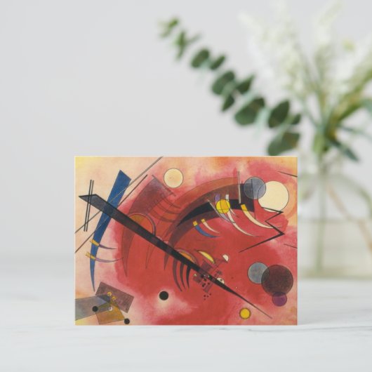 Abstracte verf binnenste simuleren briefkaart (Staand voorkant)