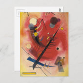 Abstracte verf binnenste simuleren briefkaart (Voorkant / Achterkant)