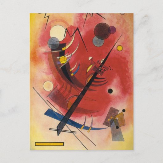 Abstracte verf binnenste simuleren briefkaart (Voorkant)