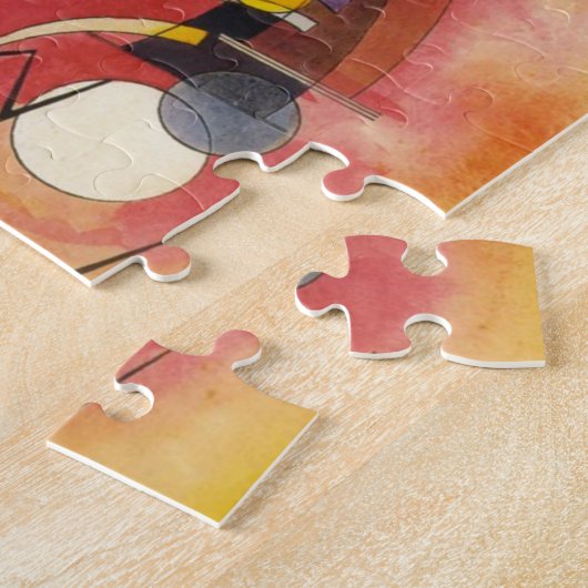 Abstracte verf binnenste simuleren legpuzzel (Zijkant)